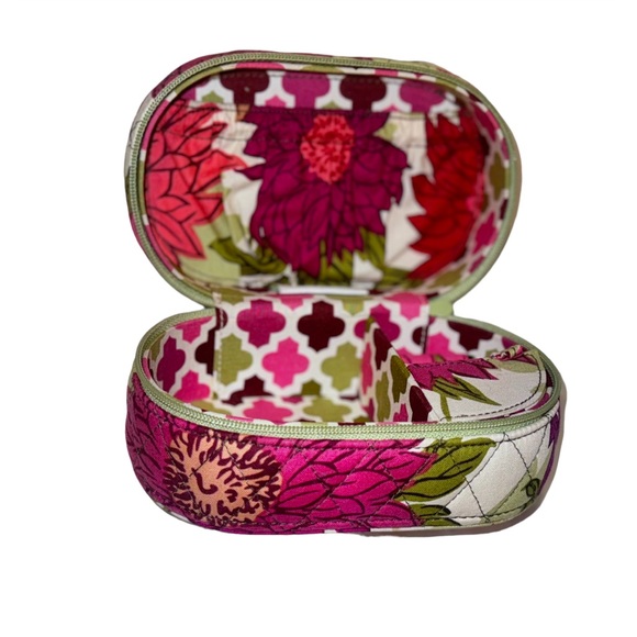 💥FINAL VERA BRADLEY jewelry zip travel case hard luggage shell - Picture 3 of 8